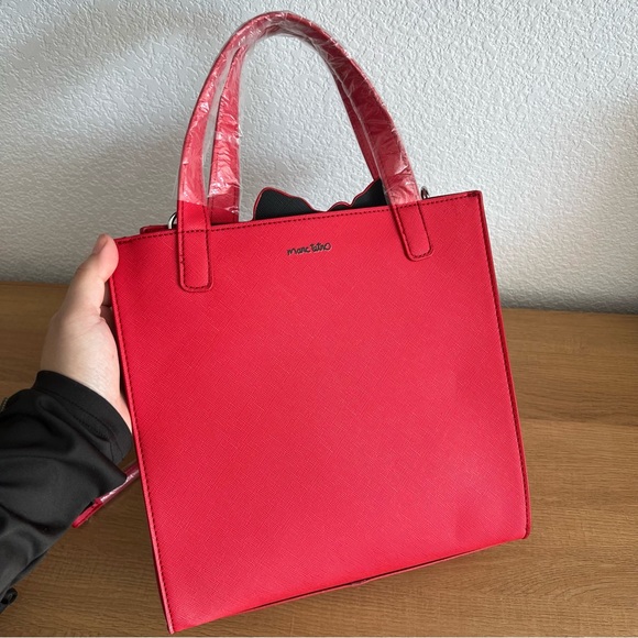 Marc Tetro Westie Highland Terrier Red Tote Crossbody Bag and Coin Purse - Picture 4 of 8